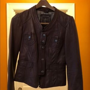 My Tribe Brown Leather Jacket